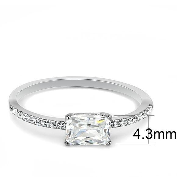Lowest Price Jewelry Cheapest Stainless CZ Women's Wedding Rings Free Shipping - Picture 2 of 8